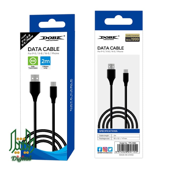 کابل تبدیل USB به Type-C دابی به طول 2 متر