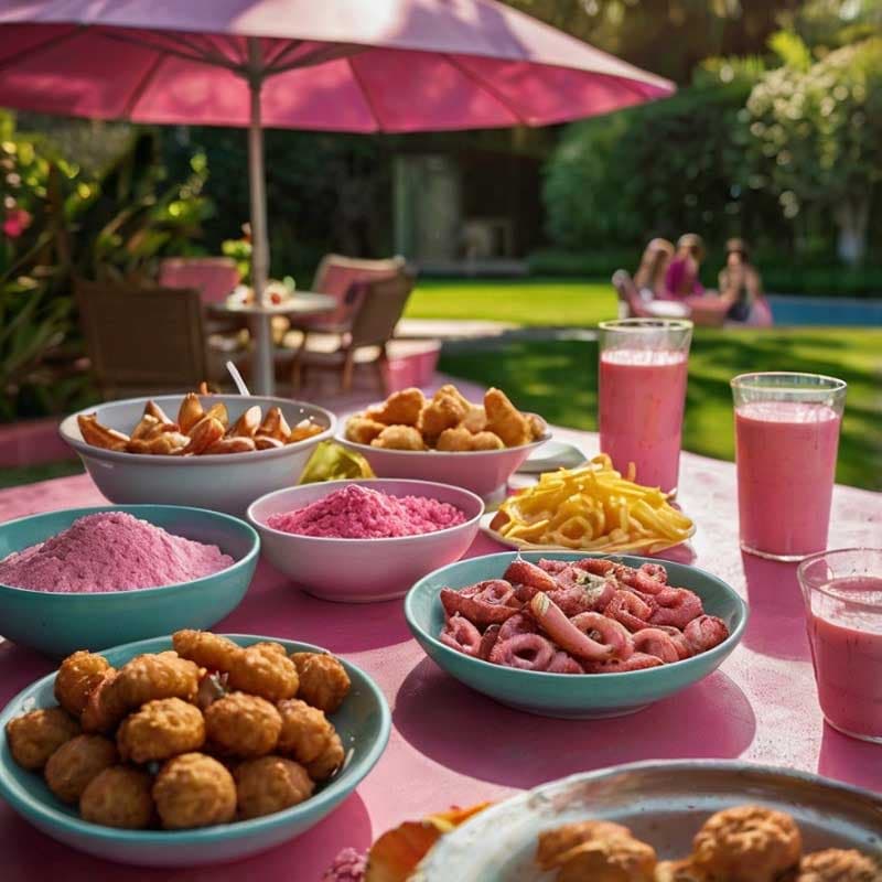 پودر سوخاری رنگی صورتی – 500 گرم — تصویر ۲