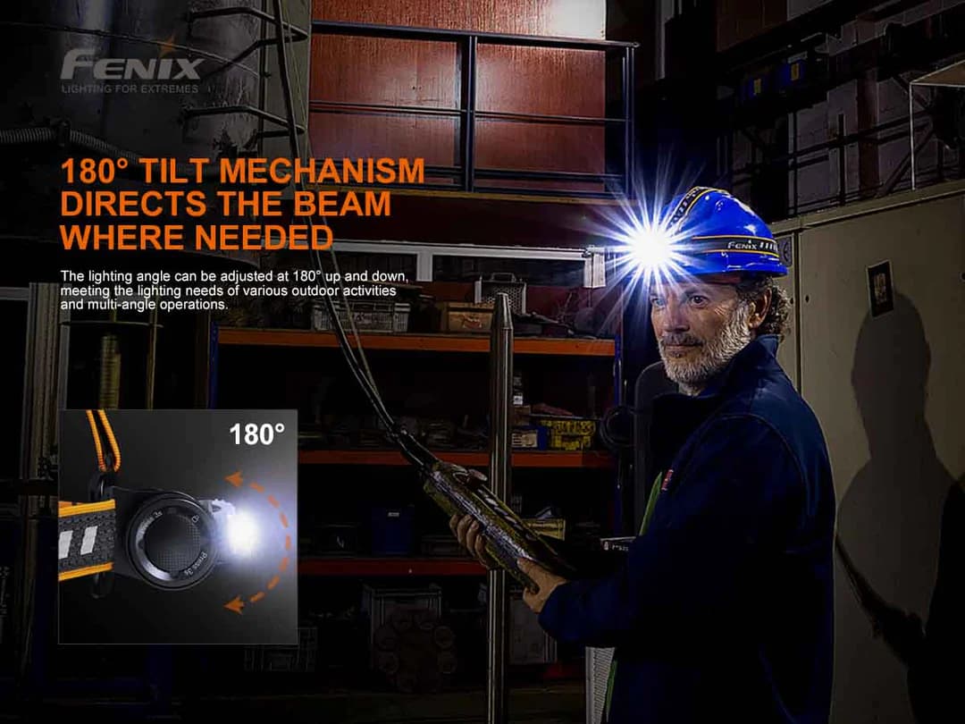 هدلامپ فنیکس 1600 لومن مدل HM70R شارژی FENIX HM70R RECHARGEABLE 1600L HEADLAMP — تصویر ۸