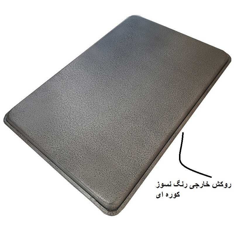 سینی فر و دیس موج مدل مستطیل گرانیتی لبه بلند سایز 40×60 — تصویر ۳