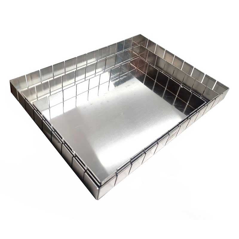 سینی اسلایسی مستطیل مدل مقسم دار گالوانیزه سایز 33×23 — تصویر ۳
