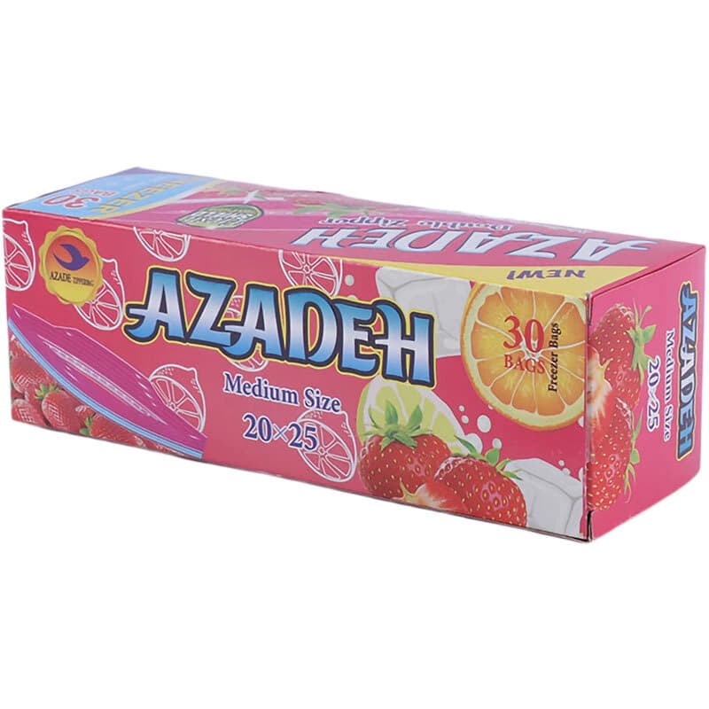 زیپ کیپ پک دار آزاده سایز 20*18 سانتی متر بسته 40 عددی — تصویر ۲