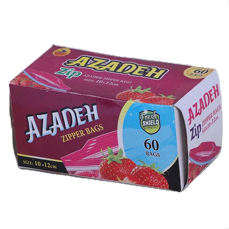 زیپ کیپ پک دار آزاده سایز 12*10 سانتی متر بسته 60 عددی — تصویر ۶