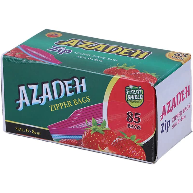 زیپ کیپ پک دار آزاده سایز 8*6 سانتی متر بسته 85 عددی — تصویر ۲