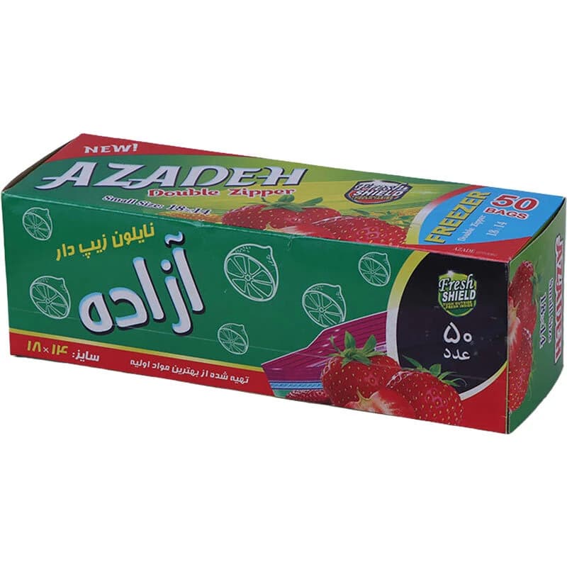 زیپ کیپ پک دار آزاده سایز 14*18 سانتی متر بسته 50 عددی — تصویر ۵