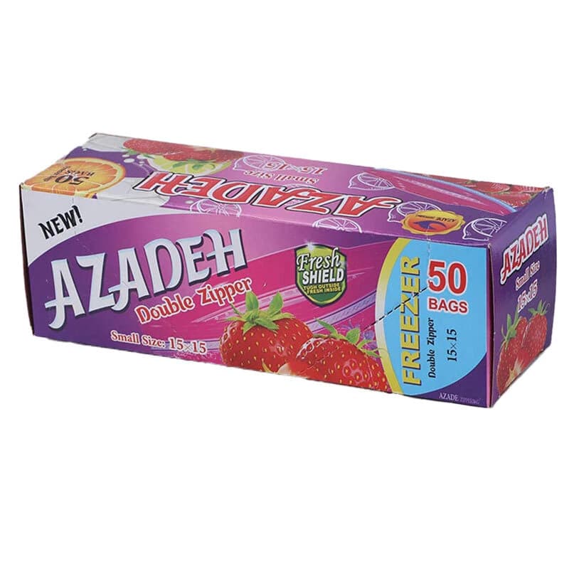 زیپ کیپ پک دار آزاده سایز 15*15 سانتی متر بسته 50 عددی — تصویر ۷