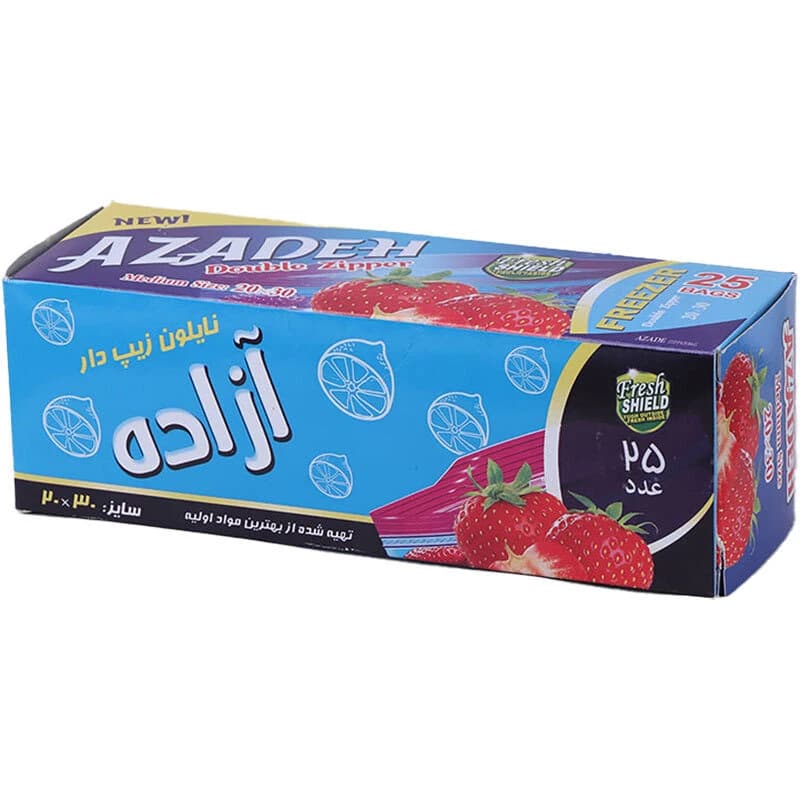 زیپ کیپ پک دار آزاده سایز 30*20 سانتی متر بسته 25 عددی — تصویر ۷