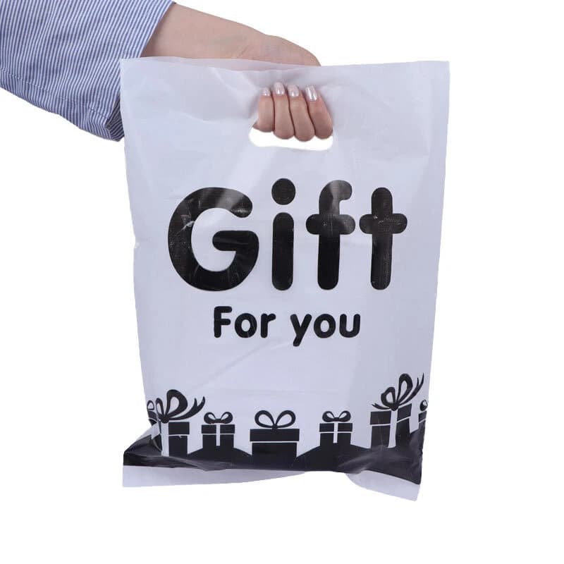 نایلون دسته دار طرح Gift سایز 45*32 سانتی متر بسته 1 کیلویی — تصویر ۲