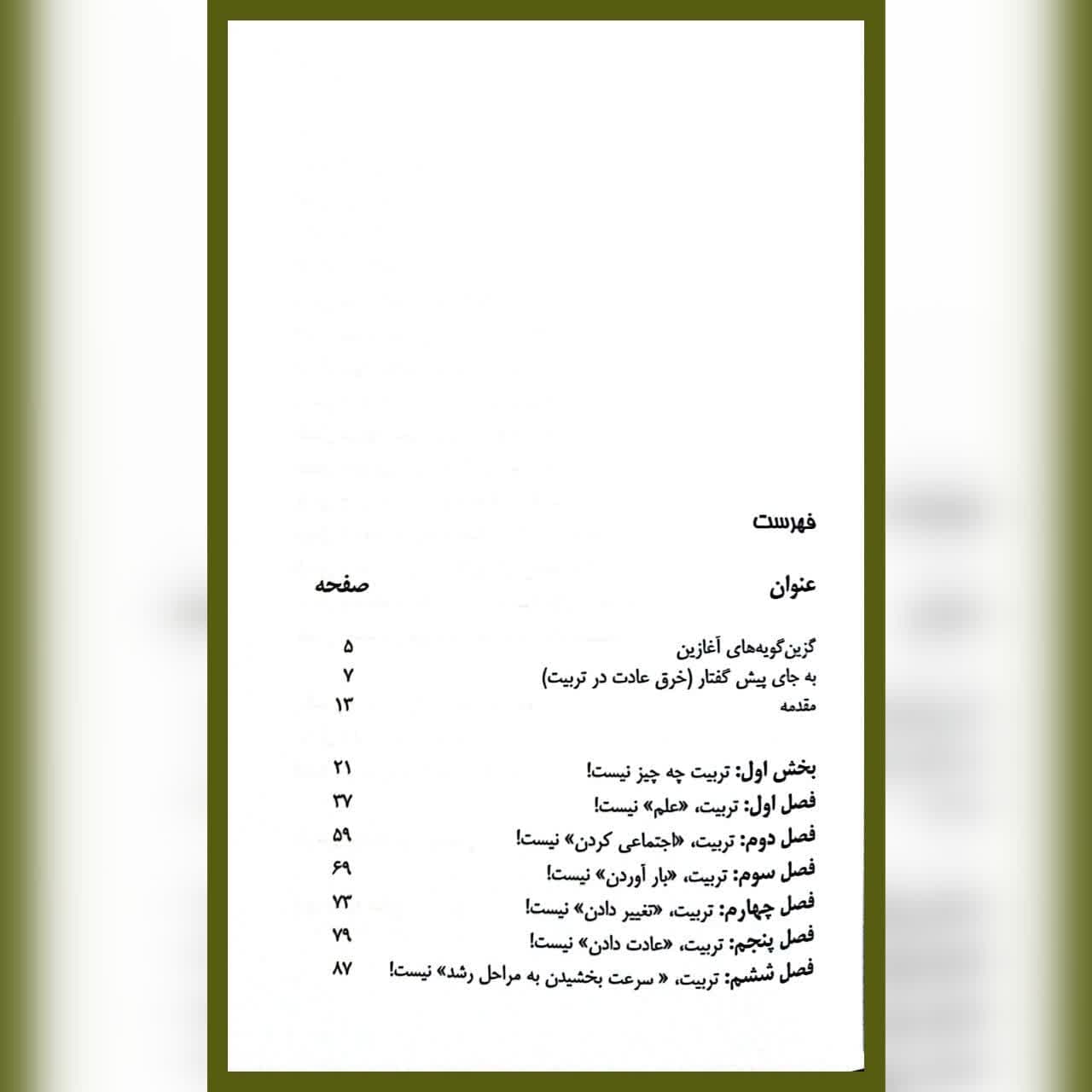 کتاب تربیت چه چیز نیست دکتر عبدالعظیم کریمی — تصویر ۳