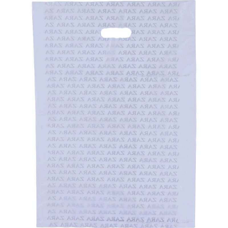 نایلون دسته دار طرح Zara سایز 55*40 سانتی متر بسته 1 کیلویی — تصویر ۳