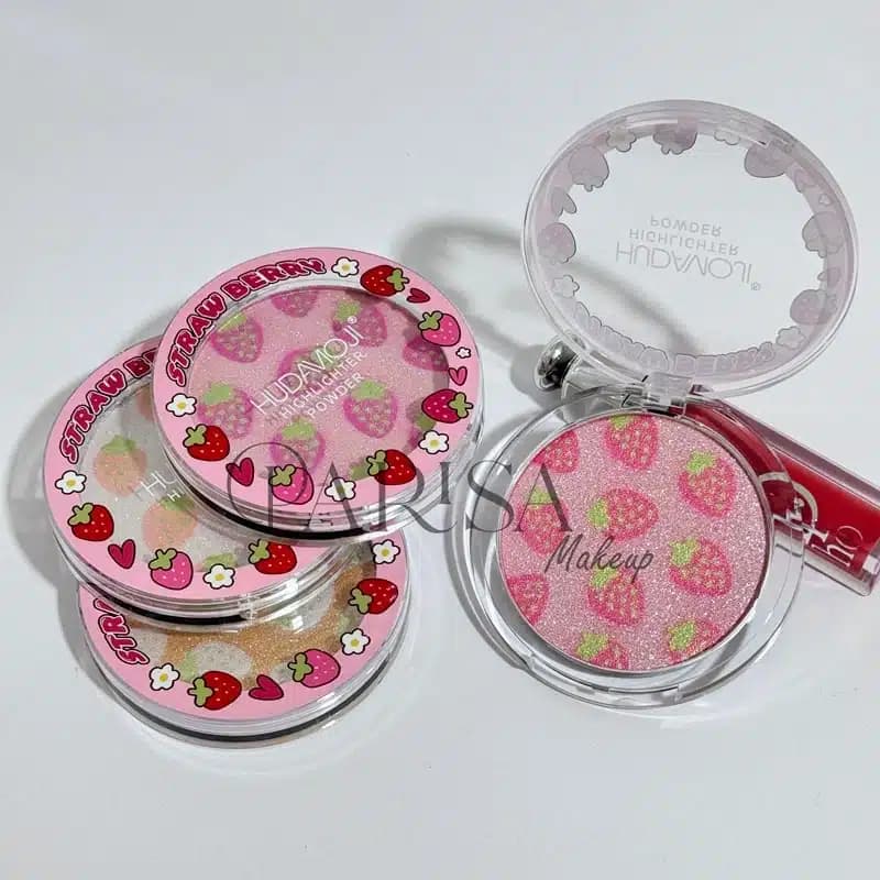 هایلایتر پودری هدی موجی HUDAMOJI مدل Strawberry — تصویر ۳