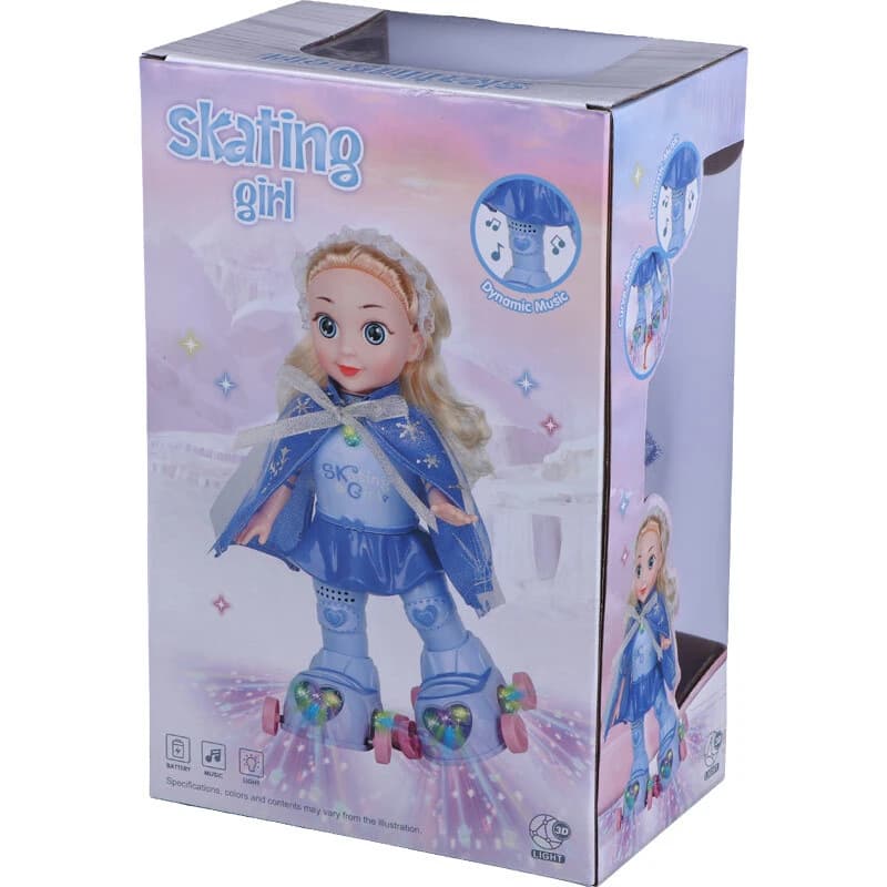اسباب بازی دختر اسکیت سوار موزیکال جعبه ای Skating Girl Jia Shuo NO.9503C کد 301367 — تصویر ۲