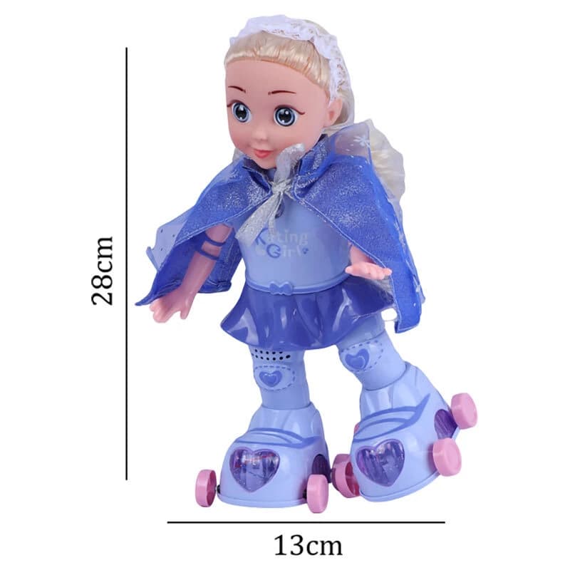 اسباب بازی دختر اسکیت سوار موزیکال جعبه ای Skating Girl Jia Shuo NO.9503C کد 301367 — تصویر ۳