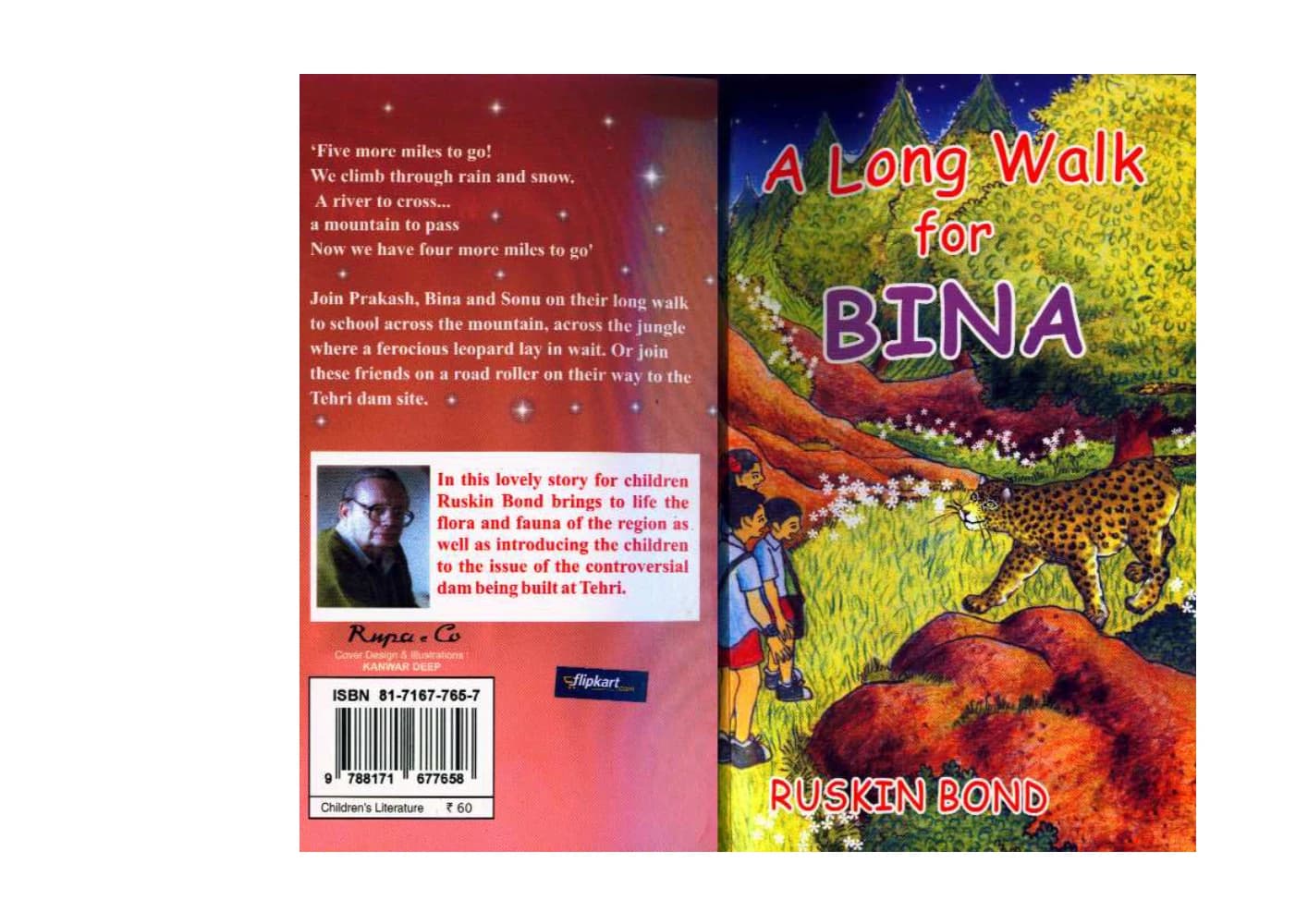 کتاب A Long Walk for Bina (یک پیادهروی طولانی برای بینا) نسخه انگلیسی PDF | Ruskin Bond