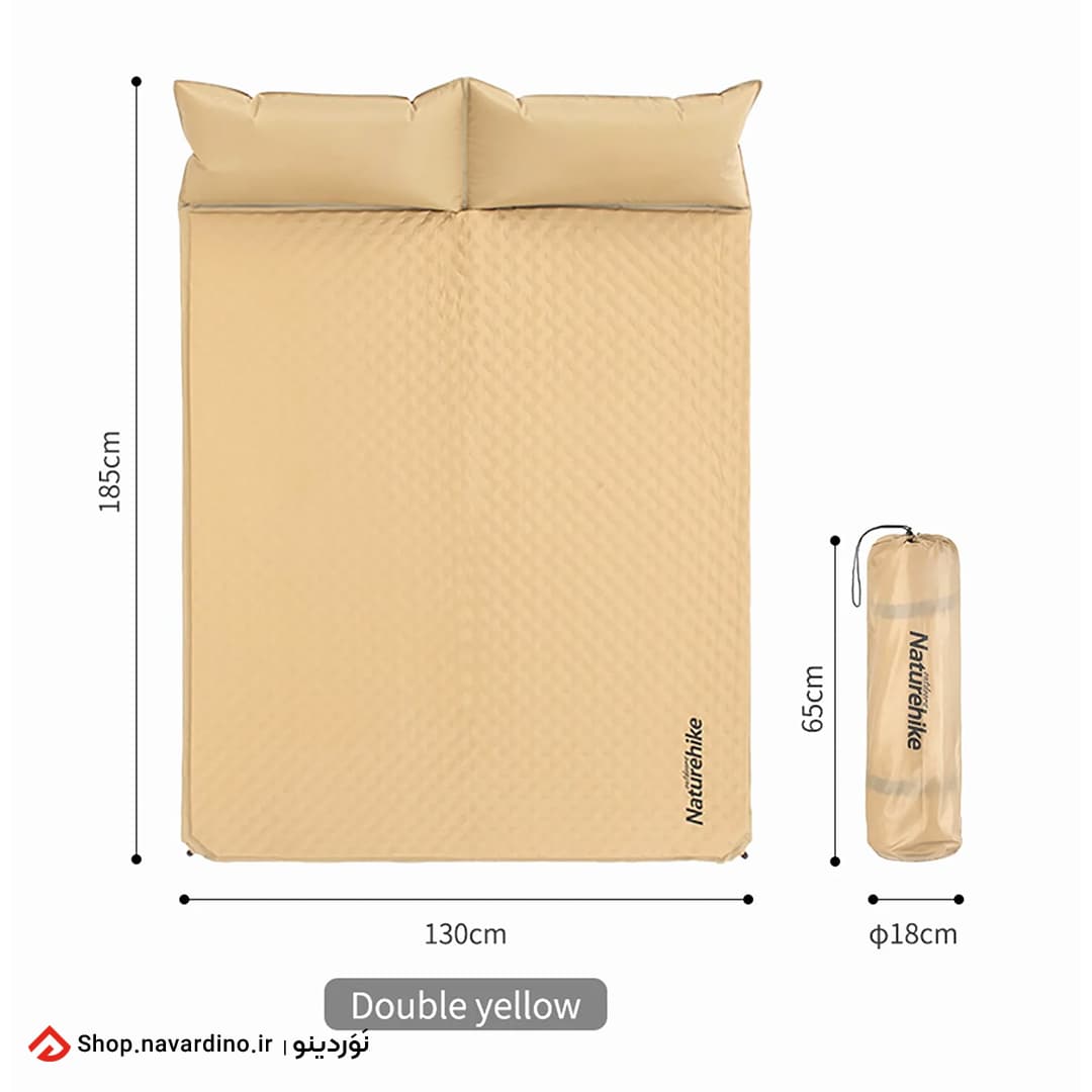 زیرانداز خود بادشو 2 نفره نیچرهایک Couple Inflatable Mat — تصویر ۸