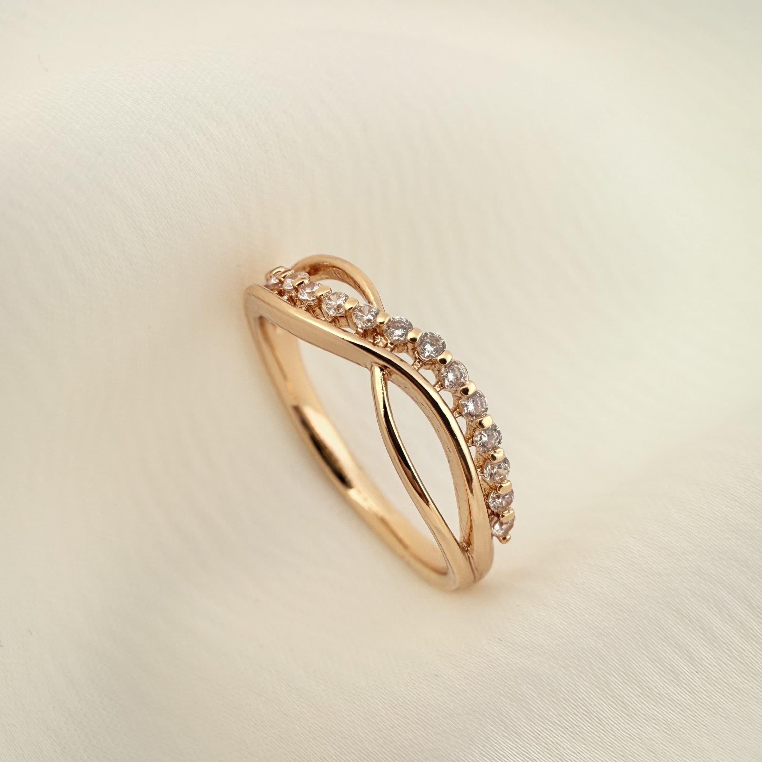 انگشتر مینیمال ژوپینگ مدل R00128 — تصویر ۶