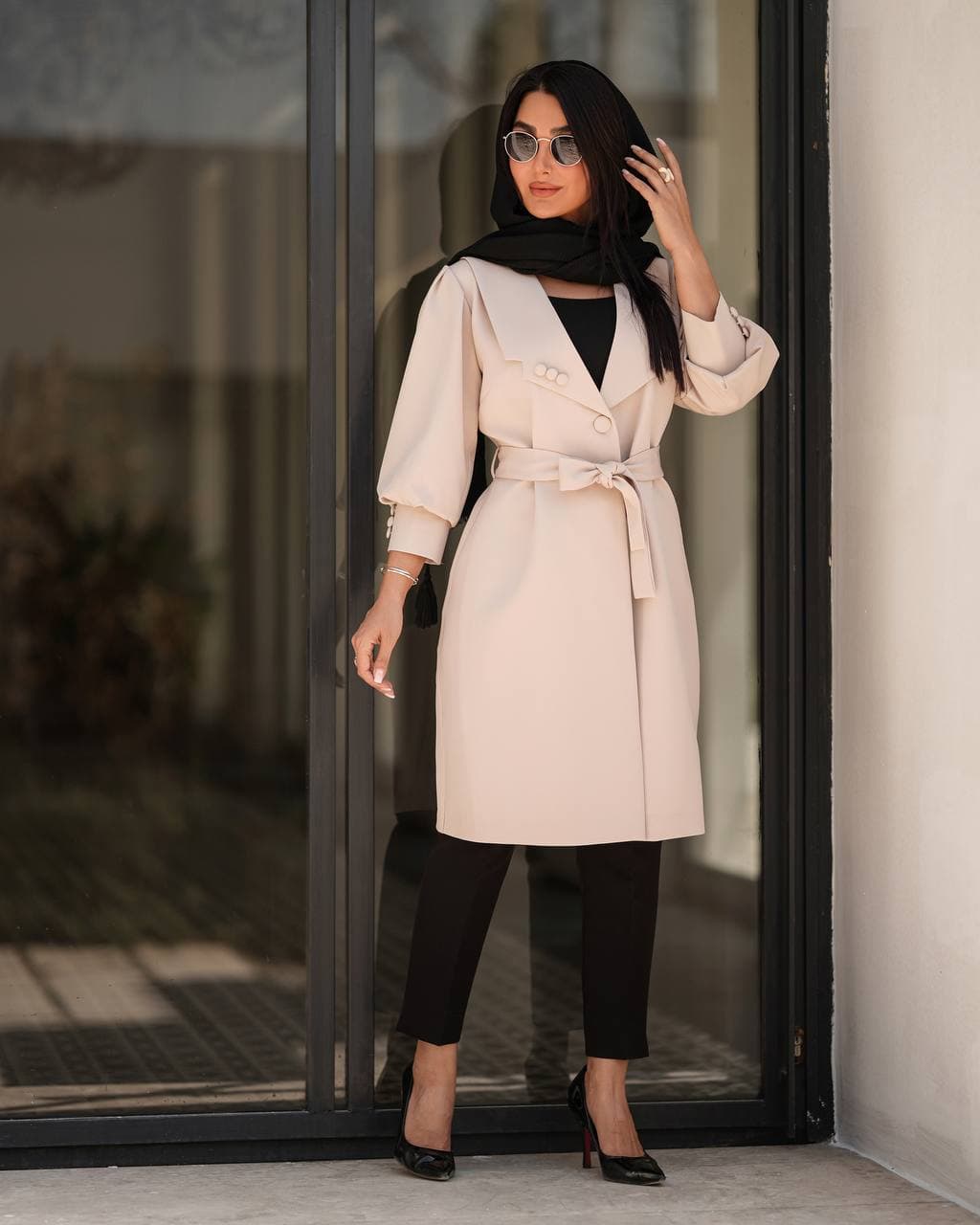 مانتو زنانه بلند مدل گیتی — تصویر ۳