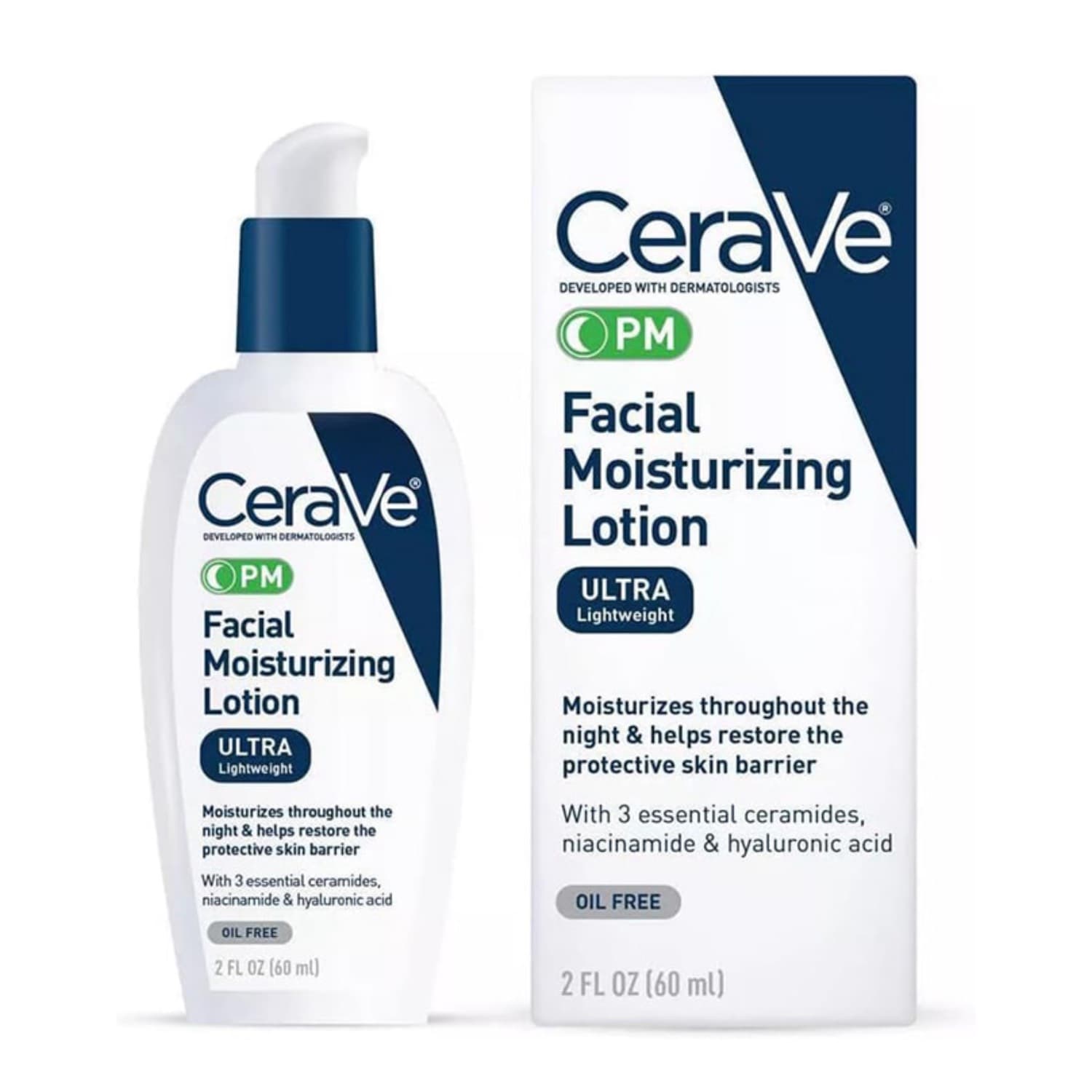 لوسیون مرطوب کننده OIL FREE شب PM سراوی CeraVe