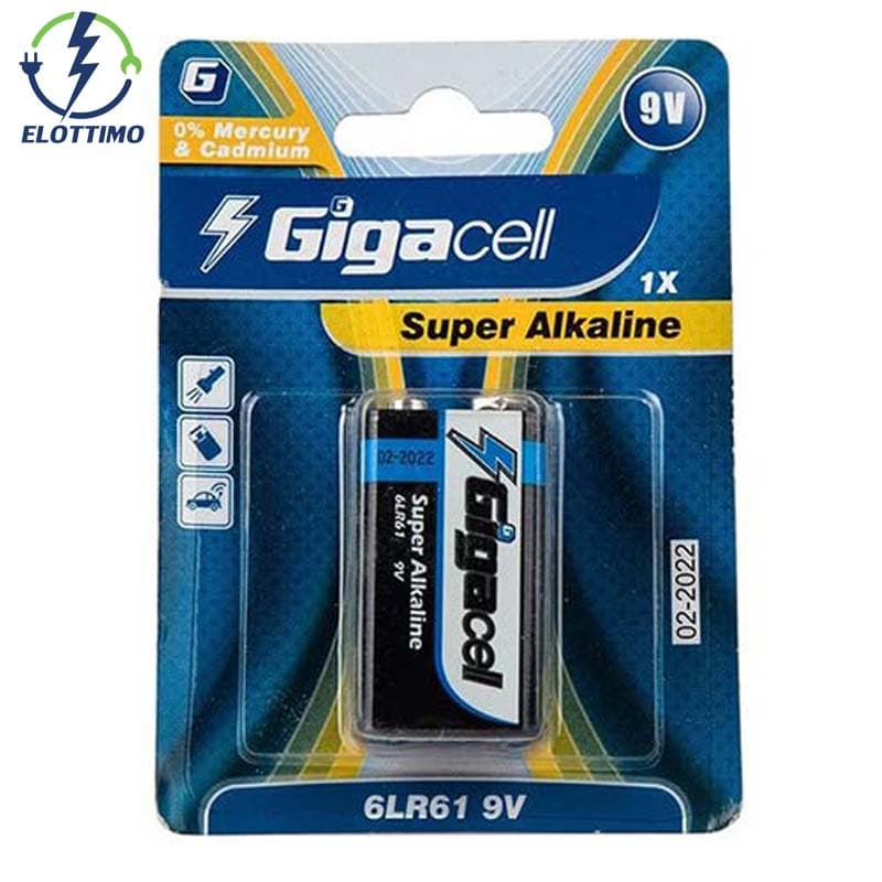 باتری کتابی آلکالاین گیگاسل 9V