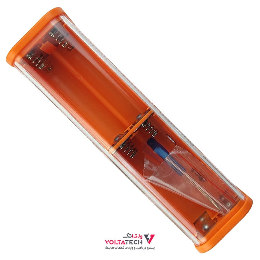 کیس پاوربانک Transparent فست شارژ 8 باتری 22.5W با خروجی 5-12 ولت DC مدل BQ-S18DC(نارنجی) — تصویر ۲