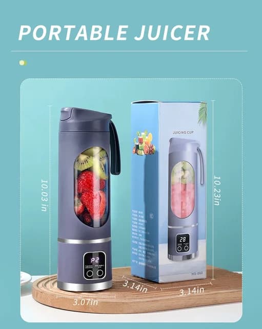 مخلوط کن شارژی قابل حمل Juicing Cup مدل HS-860 — تصویر ۲