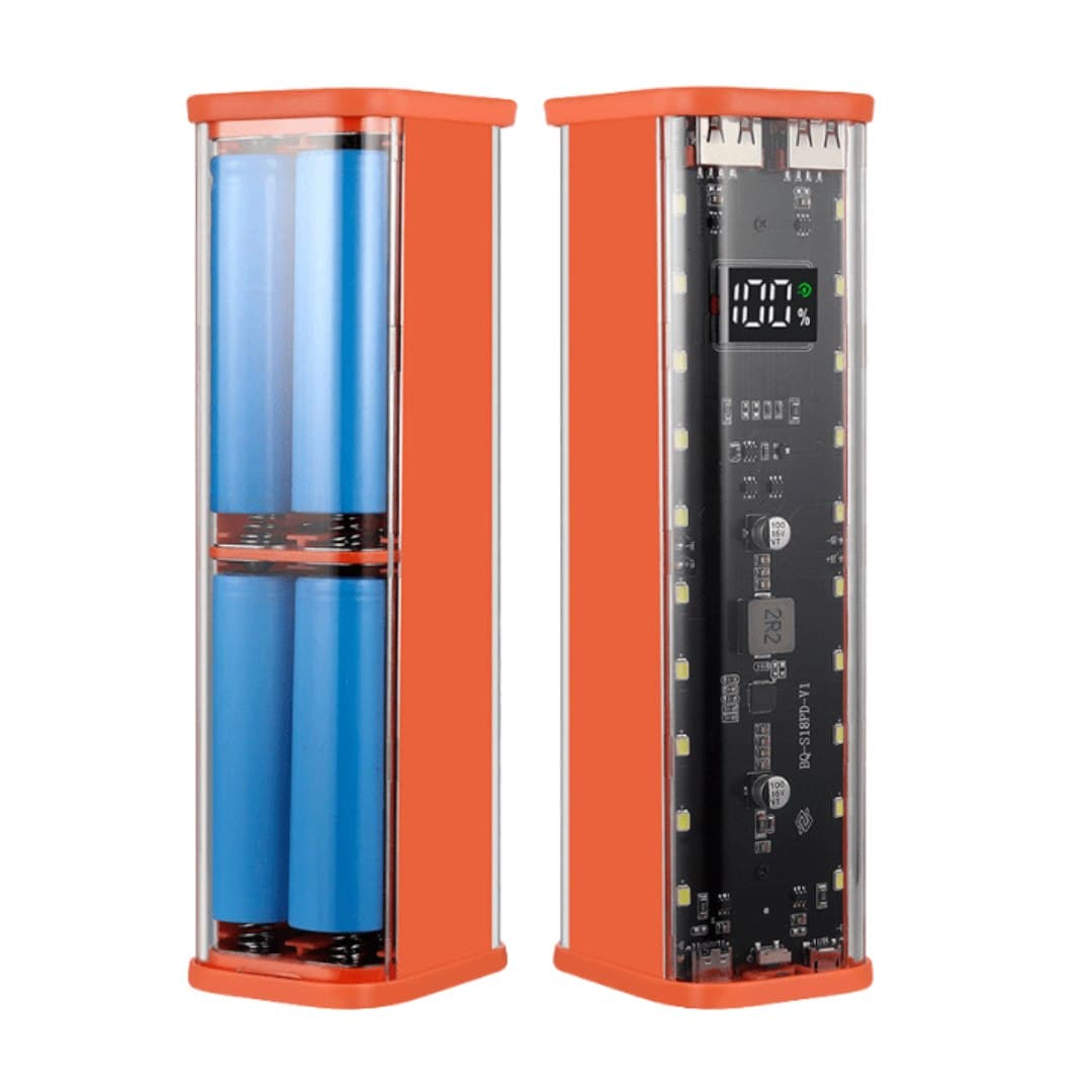 کیس پاوربانک Transparent فست شارژ 8 باتری 22.5W مدل BQ-S18PD (نارنجی) — تصویر ۷