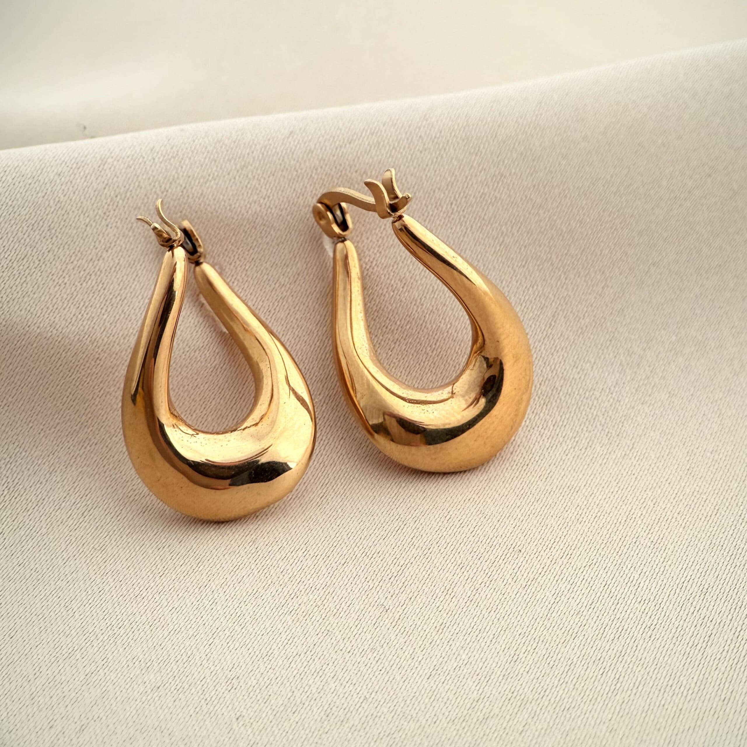 گوشواره طرح اشک ژوپینگ مدل T000963615 — تصویر ۲