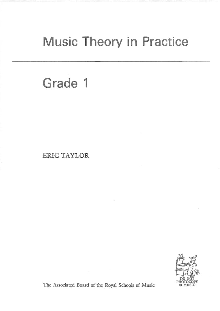کتاب Music Theory in Practice, Grade 1 (تئوری موسیقی در عمل، درجه ۱) نسخه انگلیسی PDF