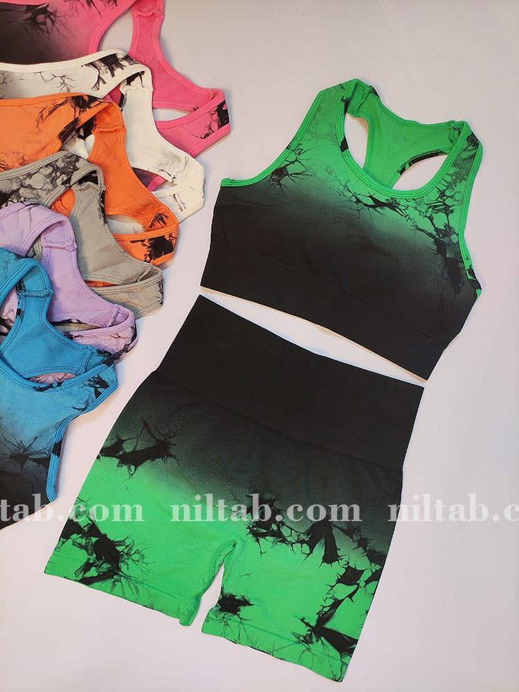 ست نیمتنه و شورتک آمبره طرح دار