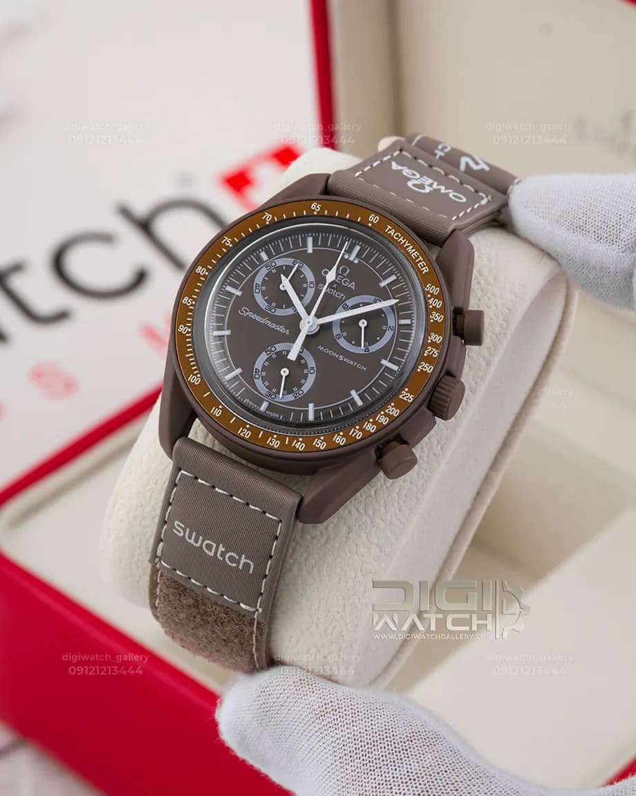 ساعت امگا سواچ فلزی مدل زحل Omega Swatch Mission to Saturn