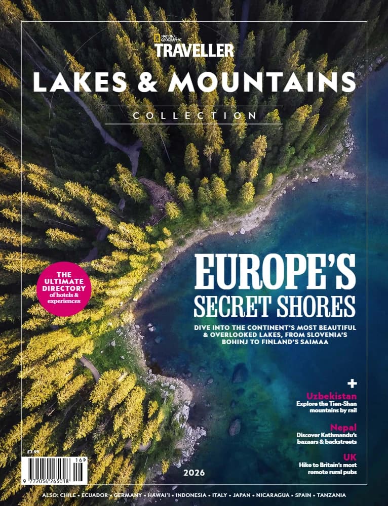 کتاب National Geographic Traveller Collection: Lakes & Mountains 2026 (مجموعه سفر نشنال جئوگرافیک: دریاچه‌ها و کوهستان‌ها ۲۰۲۶) نسخه انگلیسی PDF