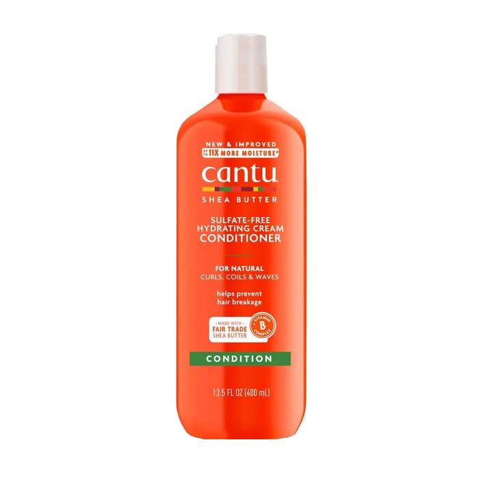 نرم‌کننده مو کانتو Cantu مناسب موهای فر حاوی شی باتر مدل Hydrating Cream CONDITIONER