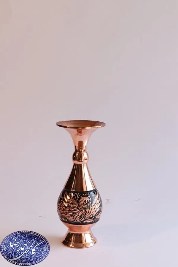 گلدان مس و تراش 16