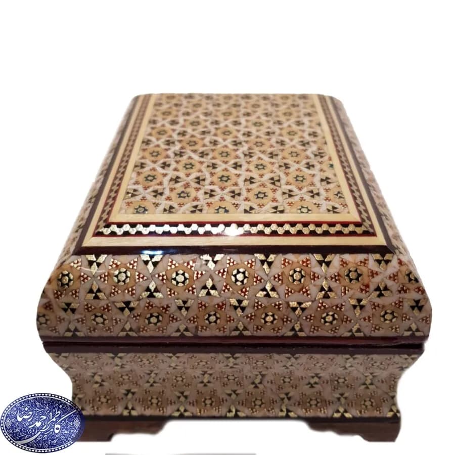 جعبه خاتم کاری بغل کاس توجیر کوچک کاظمی — تصویر ۴