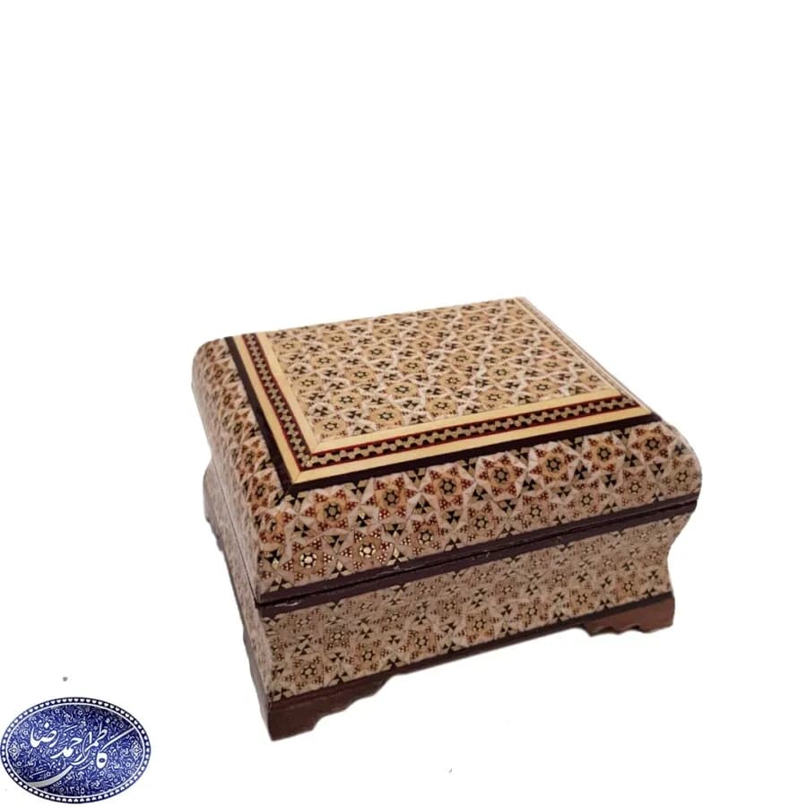جعبه خاتم کاری بغل کاس توجیر کوچک کاظمی