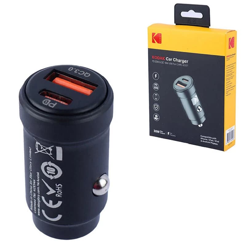 شارژر فندکی 30 وات کداک CARC-6007 — تصویر ۲