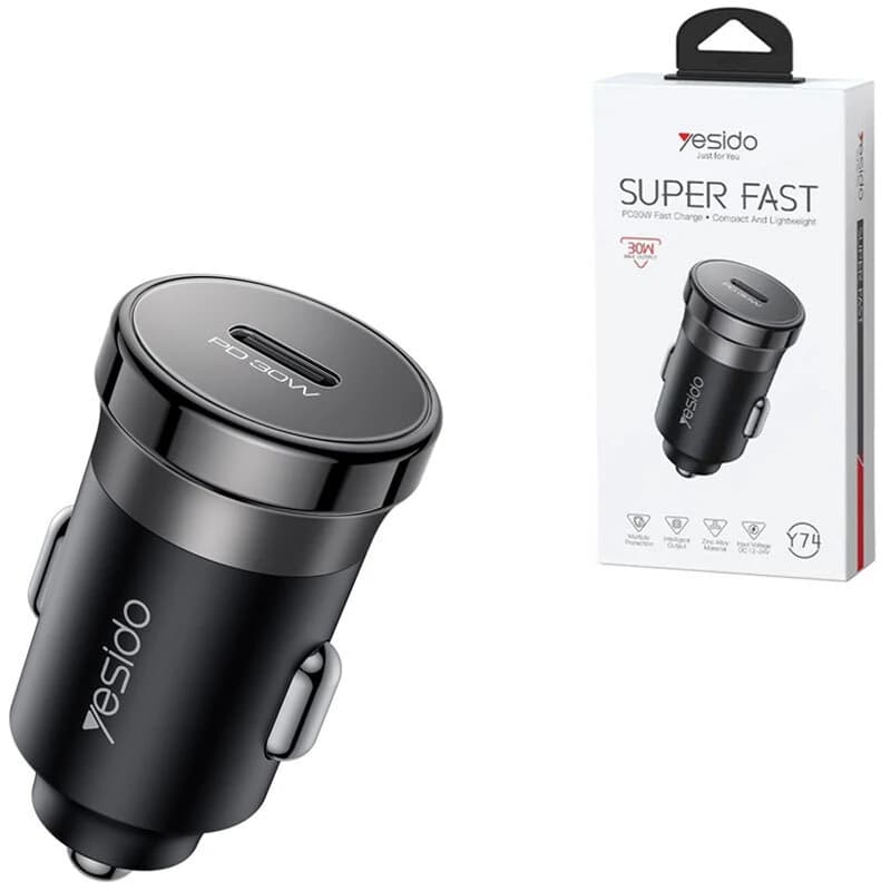 شارژر فندکی 30 وات یسیدو Y74 — تصویر ۵