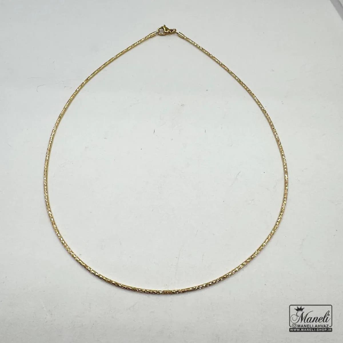 طوق(گردنبند) زنانه ژوپینگ طلایی — تصویر ۴