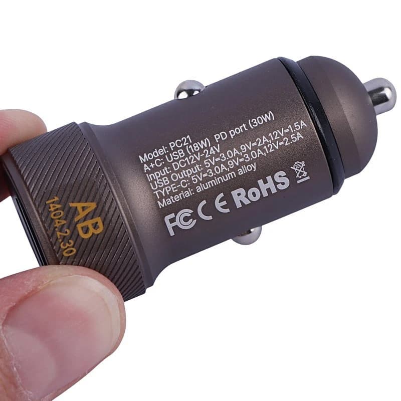 شارژر فندکی 30 وات یوکی PC5 PC21 — تصویر ۵