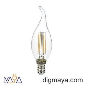 لامپ فیلامنتی اشکی 6وات شفاف چینی