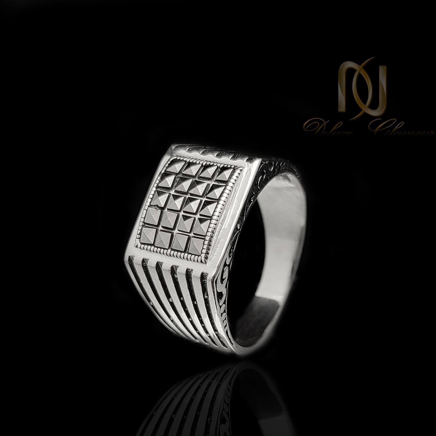 انگشتر ترک نقره 925 مردانه اسپرت ma-n760 — تصویر ۲