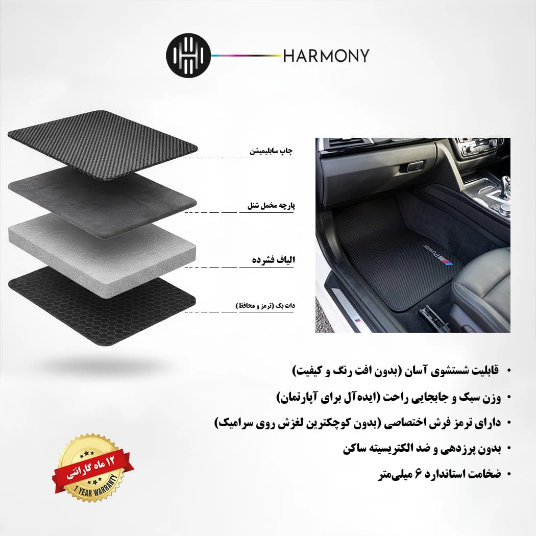 کفی خودرو طرح M Power مدل Kh 6 — تصویر ۳