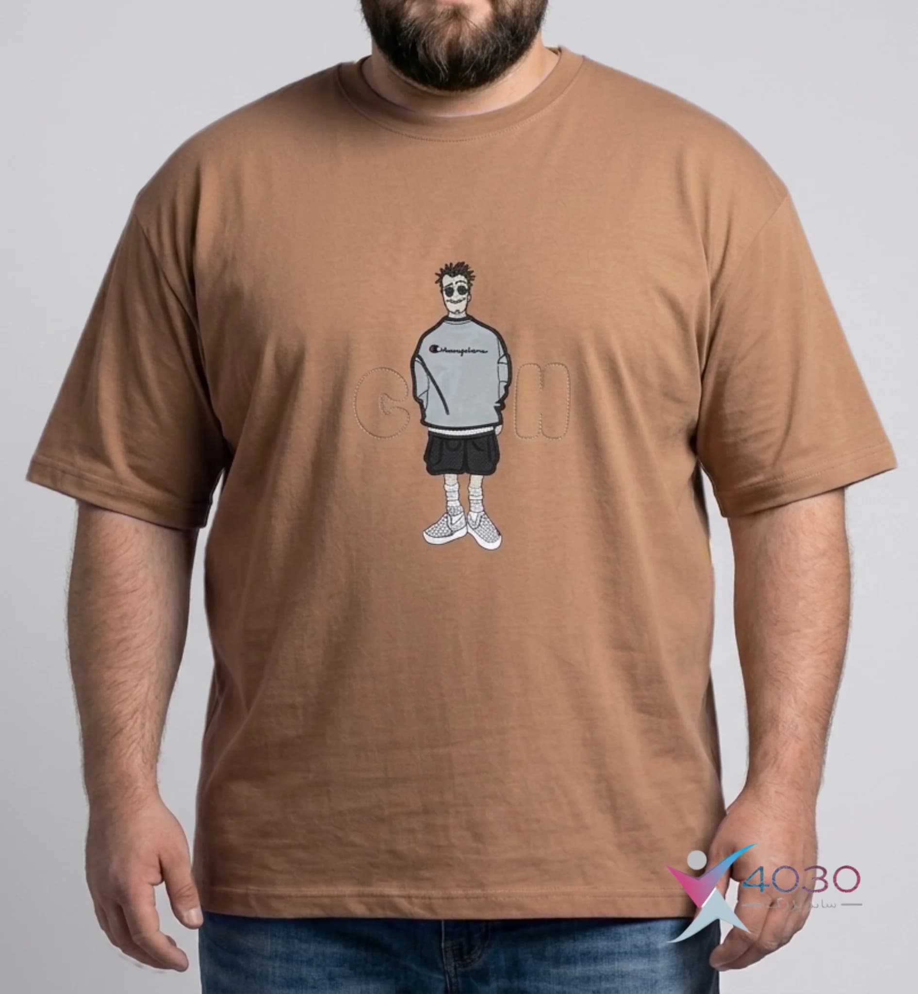 تیشرت Human سایز بزرگ مردانه ( 814 ) — تصویر ۲