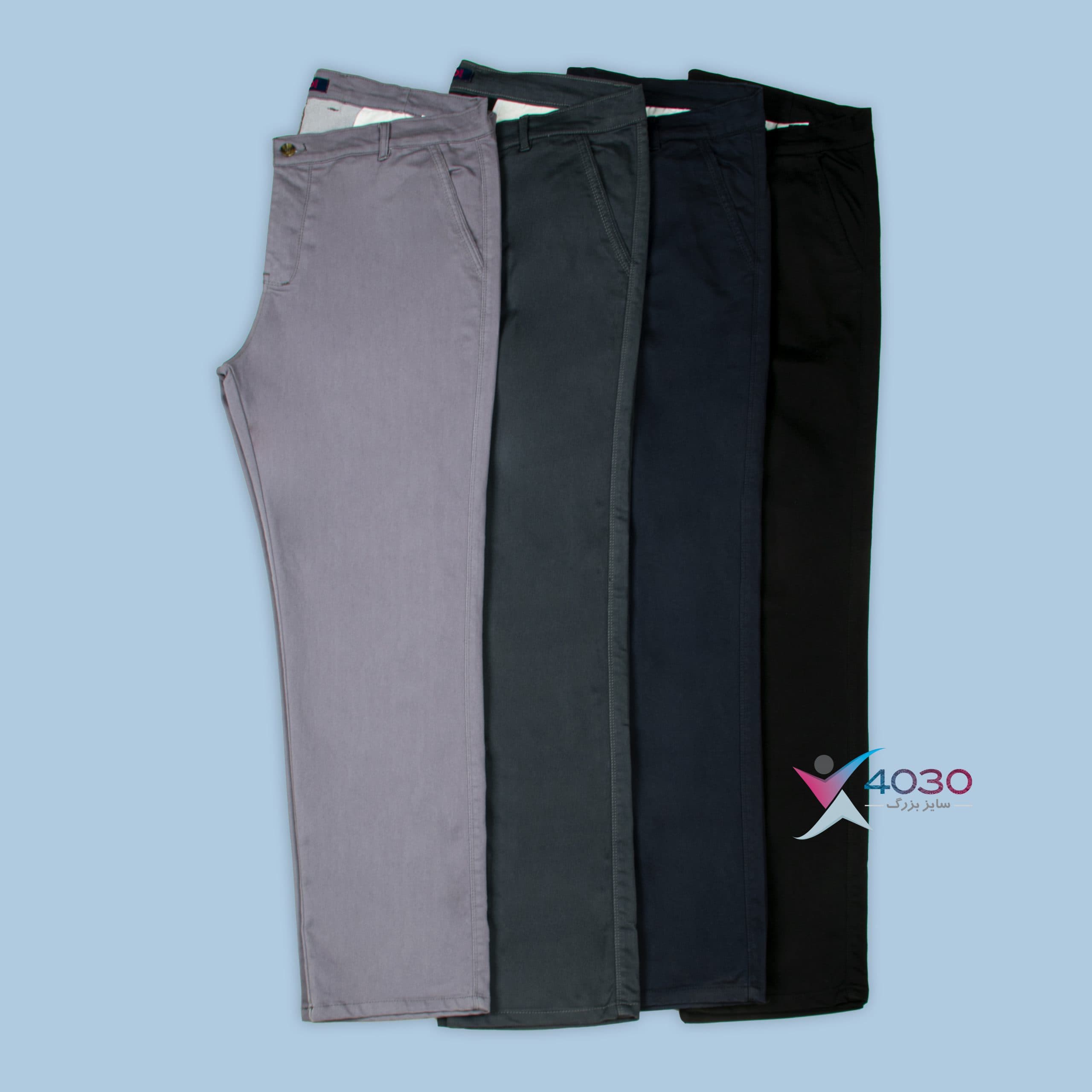 شلوار کتان Basic denim سایز بزرگ مردانه ( 4524 )