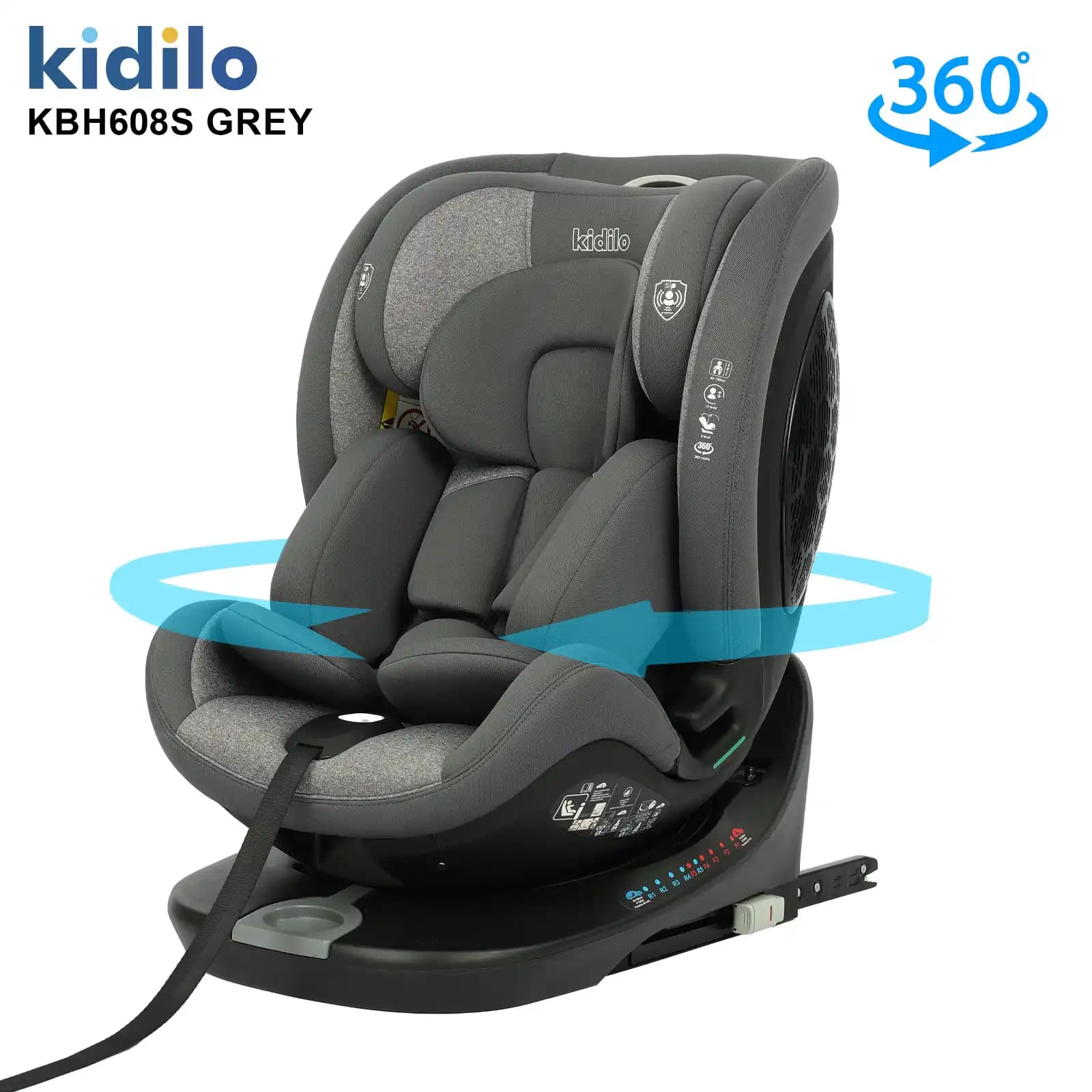 صندلی ماشین ۳۶۰ درجه کیدیلو Kidilo KBH608S — تصویر ۳