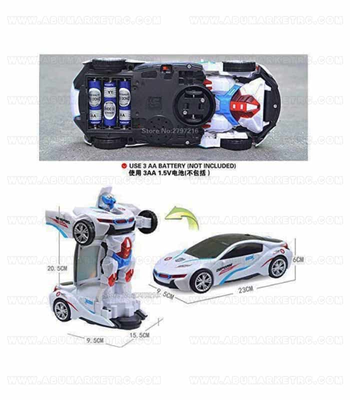 ماشین BMW i8 تبدیل شو به ربات(ترنسفورمر) موزیکال و حرکتی باتری خور خارجی — تصویر ۴