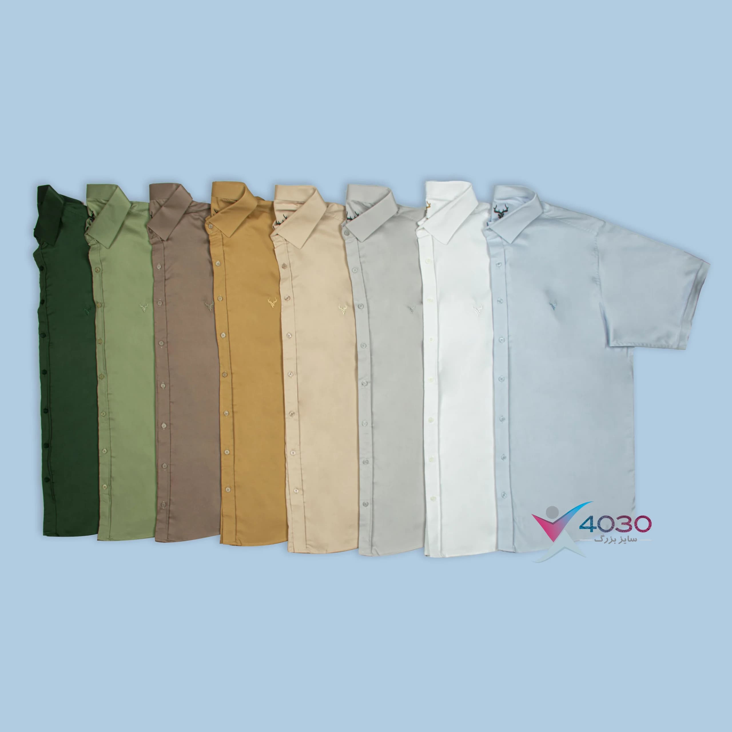 پیراهن آستین کوتاه BASIC سایز بزرگ مردانه ( 2779 )