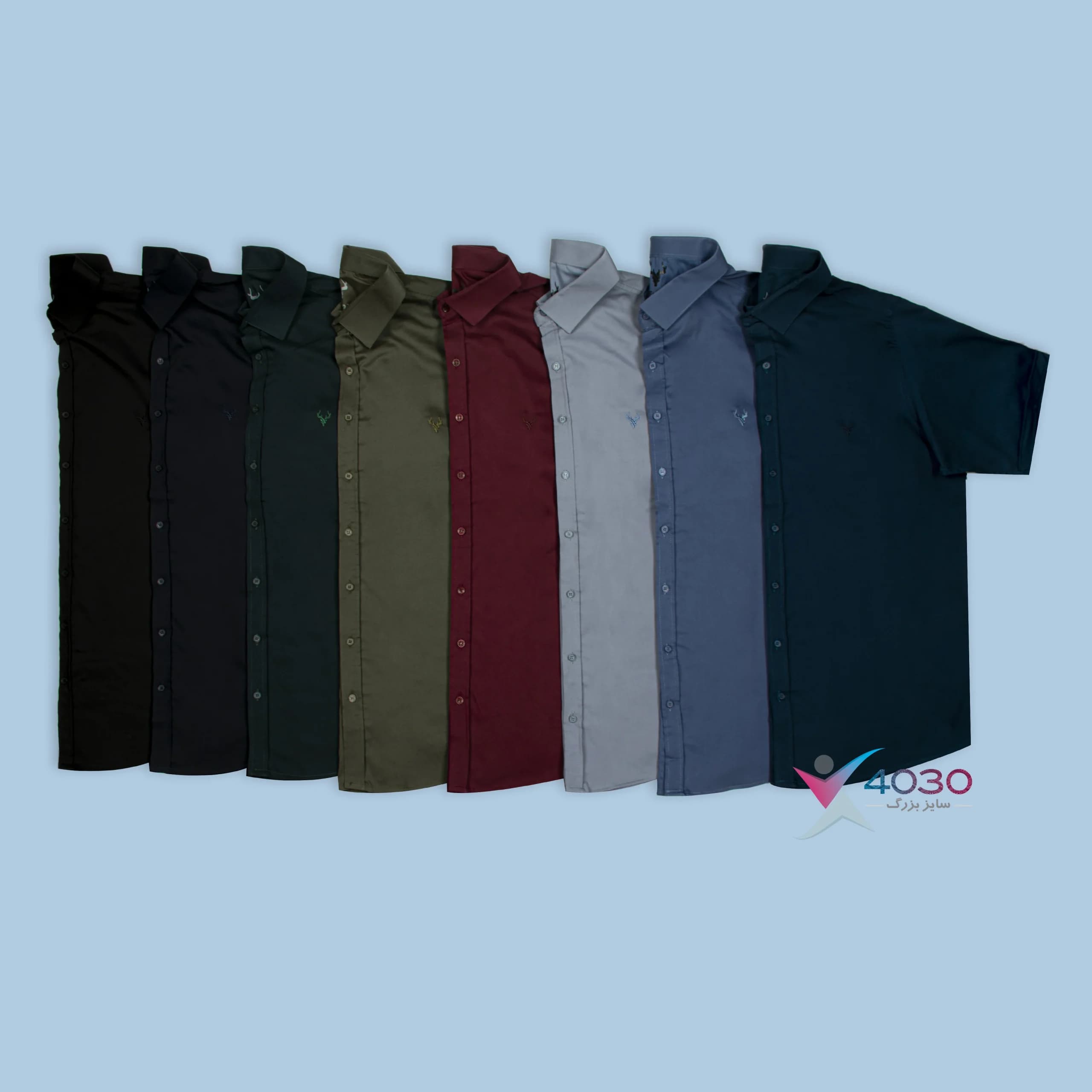 پیراهن آستین کوتاه BASIC سایز بزرگ مردانه ( 2779 ) — تصویر ۲