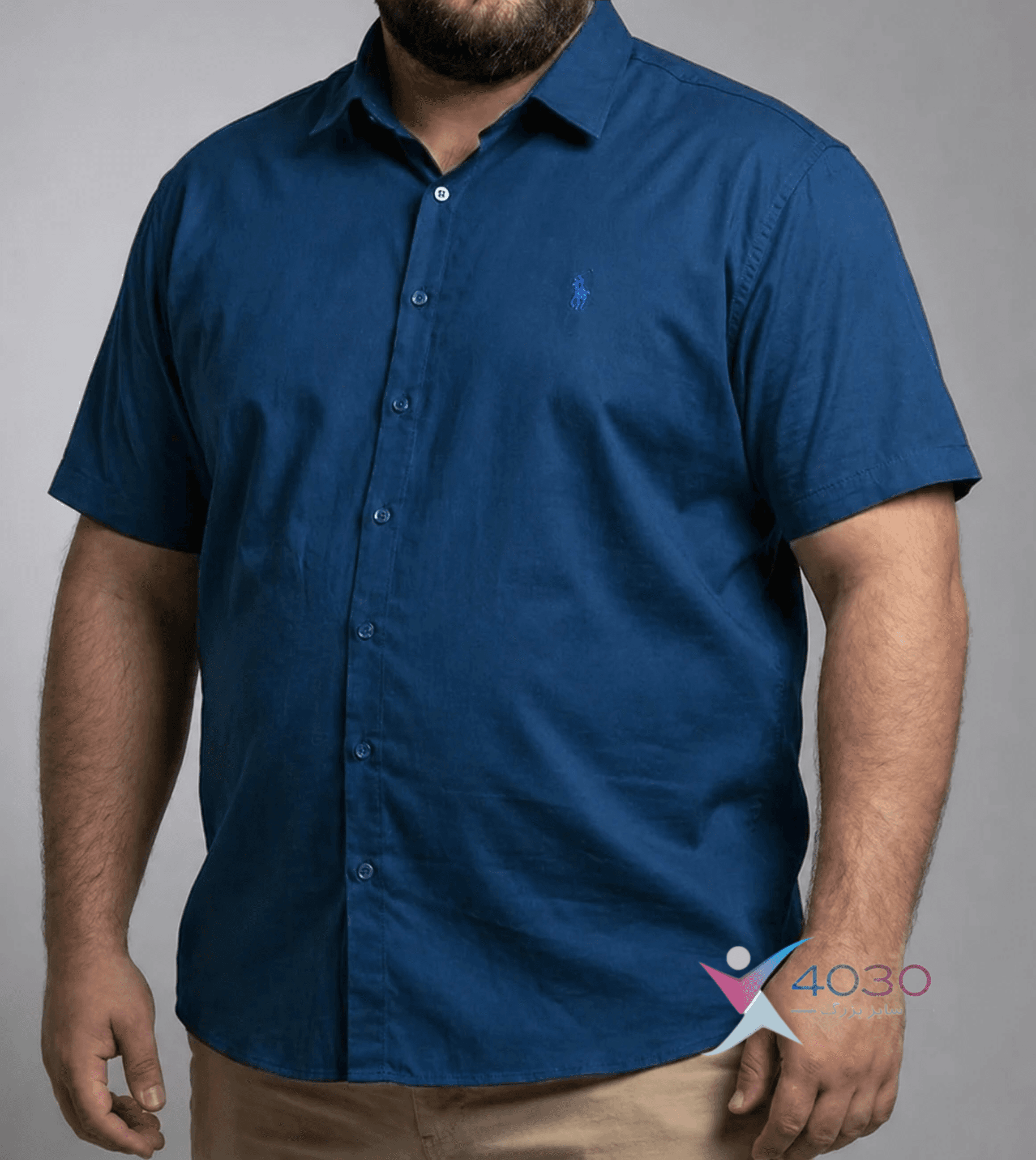 پیراهن آستین کوتاه POLO سایز بزرگ مردانه ( 2770 ) — تصویر ۷