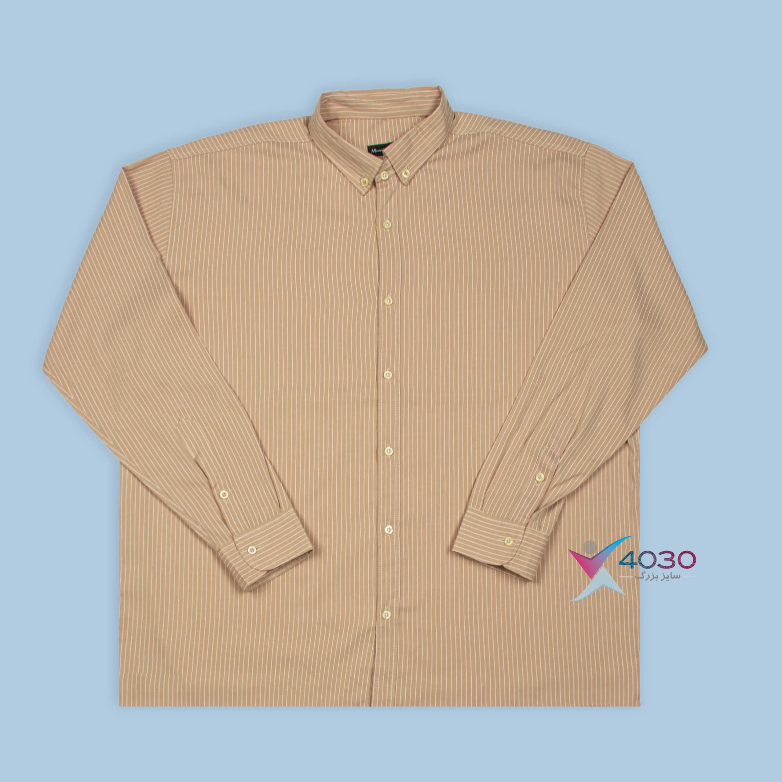 پیراهن Pinstripes سایز بزرگ مردانه ( 2788 ) — تصویر ۹